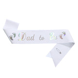 "Dad to Be" Sash with Gold Lettering