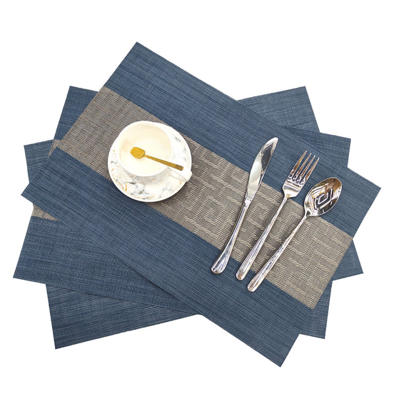 Large Heat-Resistant Dining Table Placemats Set