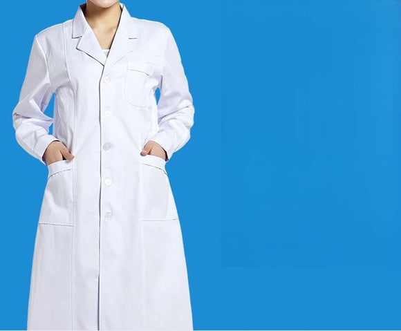 Short Sleeved Long Medical Lab Coat