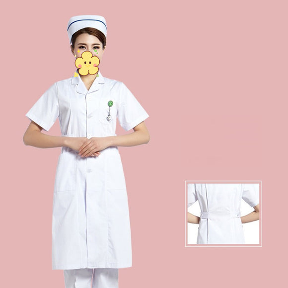 Short Length Doctor/Nurse White Lab Coat