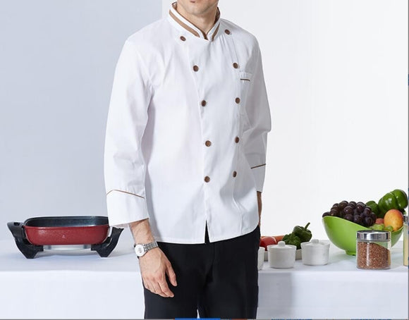 Long Sleeve Autumn/Winter Cotton Chef Uniform