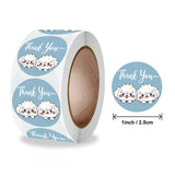 1 Inch Round Thank You Stickers for Packaging