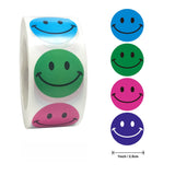 1 inch Circle Dots Paper Smiley Face Stickers Roll for Kids Teachers