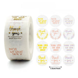 1 Inch Round Gold Foil Thank You Labels