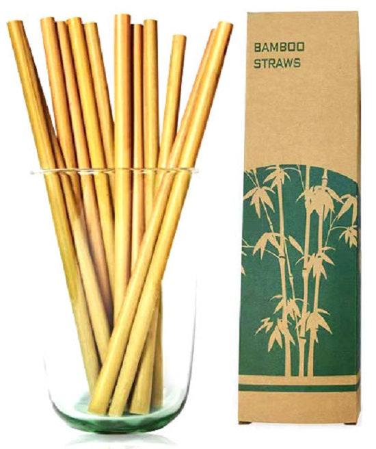 Logo Customized Reusable Drinking Organic Natural Bamboo Straw