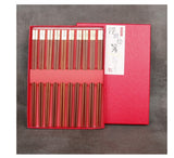 5 Pairs Sets Style Reusable Chopstick Wood Wedding Chopsticks with Gift Box