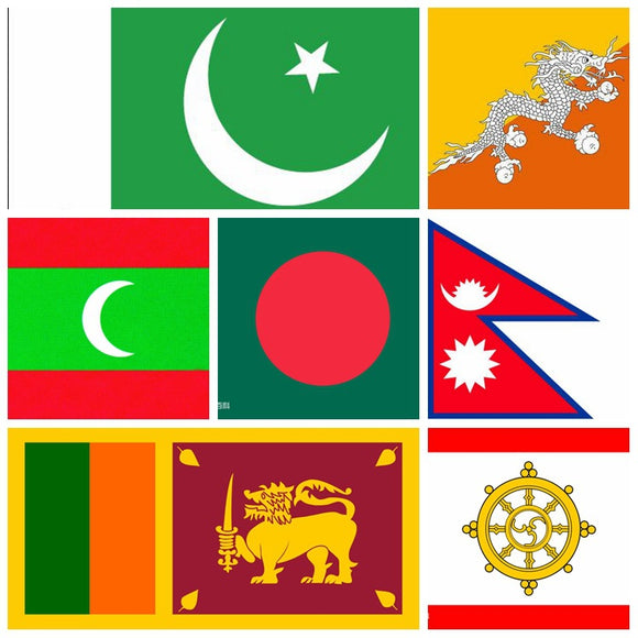 South Asia Flags with Grommets for Outdoor