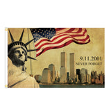 911 Decorative Flag Fade Resistant with Brass Grommets for Indoor Outdoor