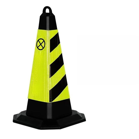 Road Traffic Safety Cones with Handle and Reflective Collars