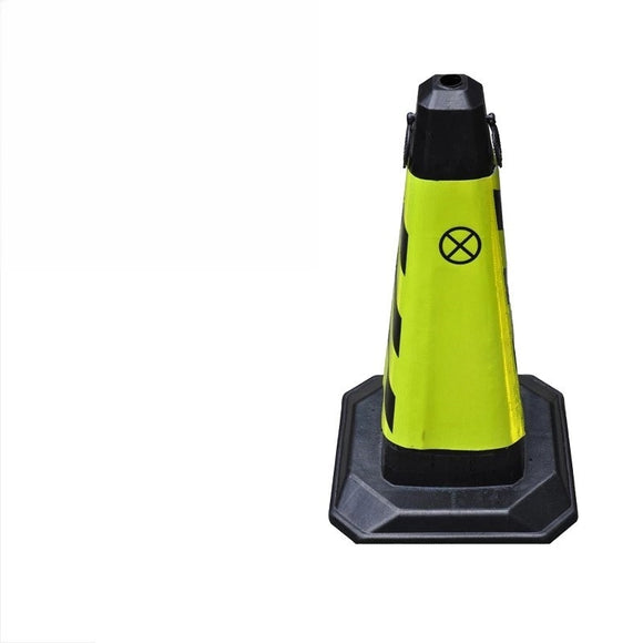 Square Rubber Traffic Safety Cones with Reflective Collars