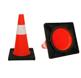 Orange Safety Road Parking Traffic Cones with Reflective Collars