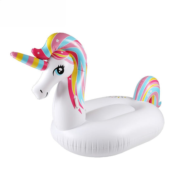Large Inflatable Unicorn Pool Float with Durable Handles