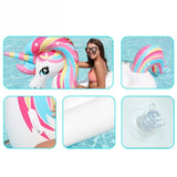 Large Inflatable Unicorn Pool Float with Durable Handles