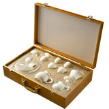 White Porcelain Chinese White Kung Fu Tea Set Gift Box