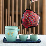 Portable All-in-one Ceramic Tea Set