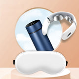 Travel Smart Vaccum Bottle and Eye mask and Neck Massager Gift Set