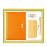 Luxury Leather Notebook and Power Bank Gift Set