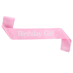 Vibrant Pink 'Birthday Girl' Celebration Sash