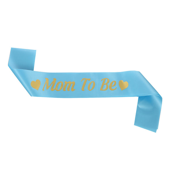 Rose Gold Lettering Mom-to-be Sash