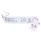 Floral 'Bride to Be' Western-Style Sash