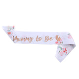 Floral 'mummy to Be' Western-Style Sash