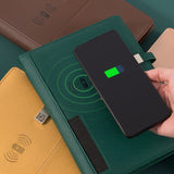 Versatile Notebook with Integrated Power Bank