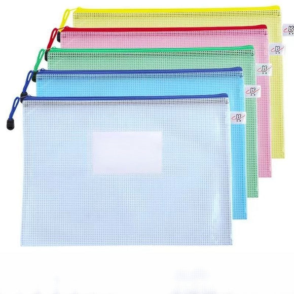 Practical Mesh Plastic Document Bag