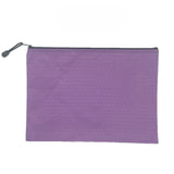 Lilac Secure Zippered Football Pattern Document Bag