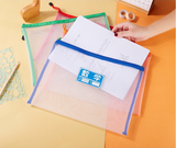 Blue Durable Mesh Nylon Document Bag