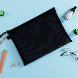 Black Durable Mesh Nylon Document Bag