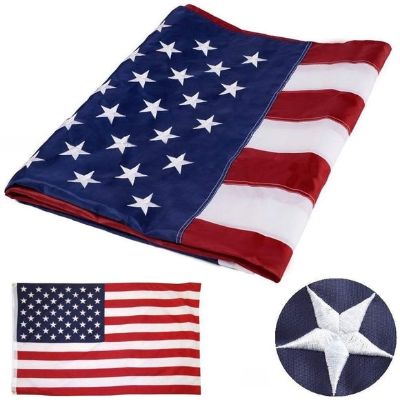 2x3,3x5ft American Embroidery Flags
