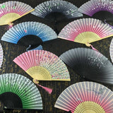 Simulated Silk Dance Fans for Performances