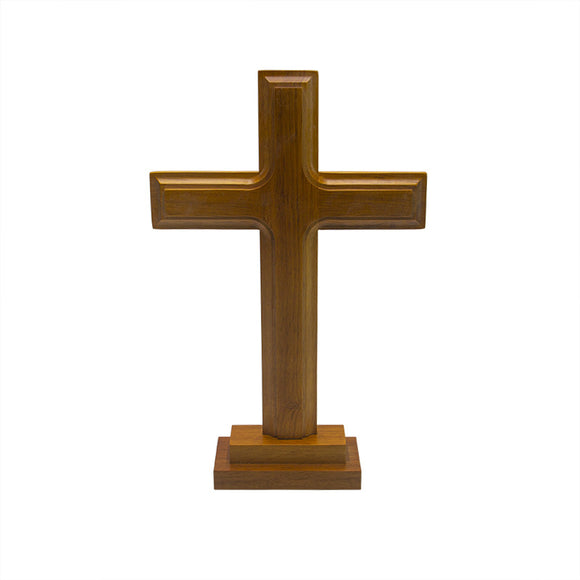 Intercession Standing Wooden Cross Decor