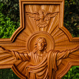 Handmade Wooden Wall Cross Christian Decoration
