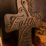 Embodying belief and grace, this wooden cross is a testament to enduring faith and devotion