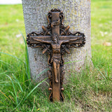 A poignant reminder of sacrifice, beautifully represented in this wooden cross