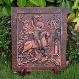 Capture heroism and faith with this wall plaque honoring St. George's legendary battle