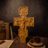 A poignant reminder of sacrifice, beautifully represented in this wooden cross
