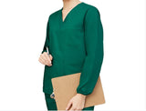 Polyester-Cotton Long Sleeve Scrub Uniform