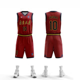 Custom Men's Basketball Uniform Set with Print