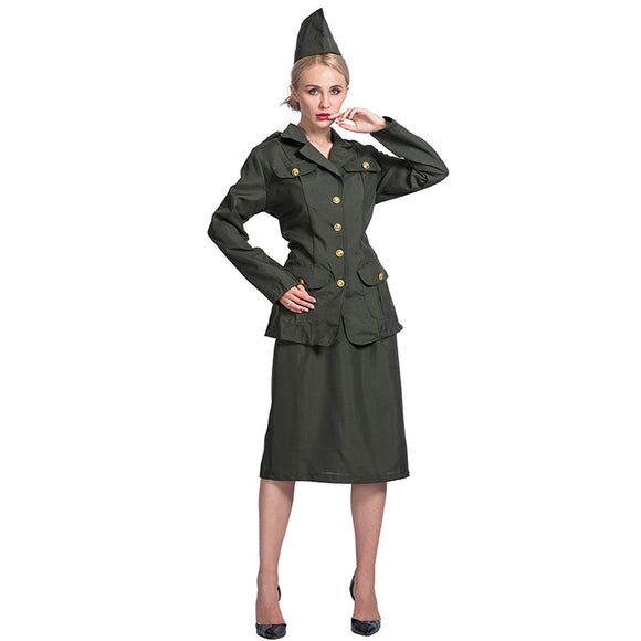 Women's Wartime Officer Costume