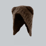 Experience the delightful warmth and charm of our Little Bear Plush Earflap Ha