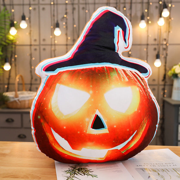 Halloween Soft Stuffed Witch Hat Pumpkin Plush Pillow Toy