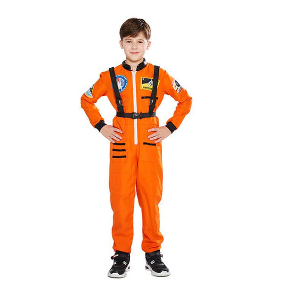 Children's Orange Space Astronaut Suit