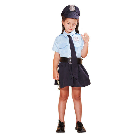 Children's Halloween Police Girl Costume