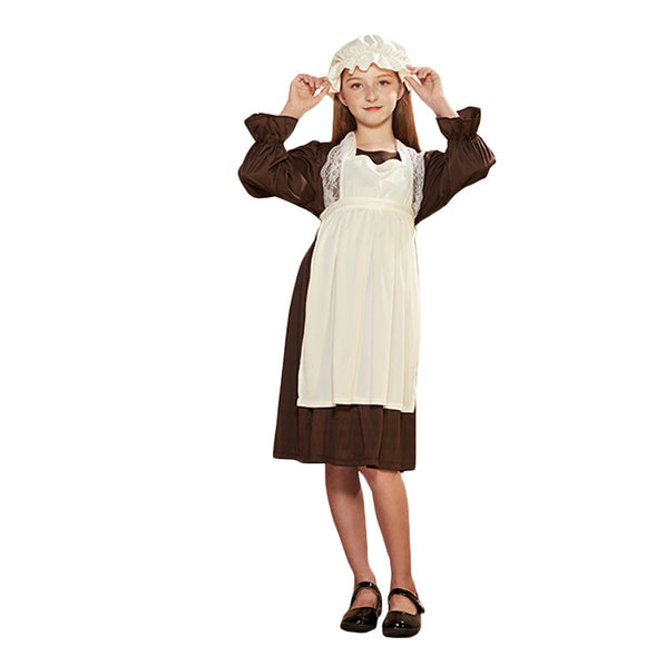 French Girls Maid Costume Cosplay for Halloween Dress Party
