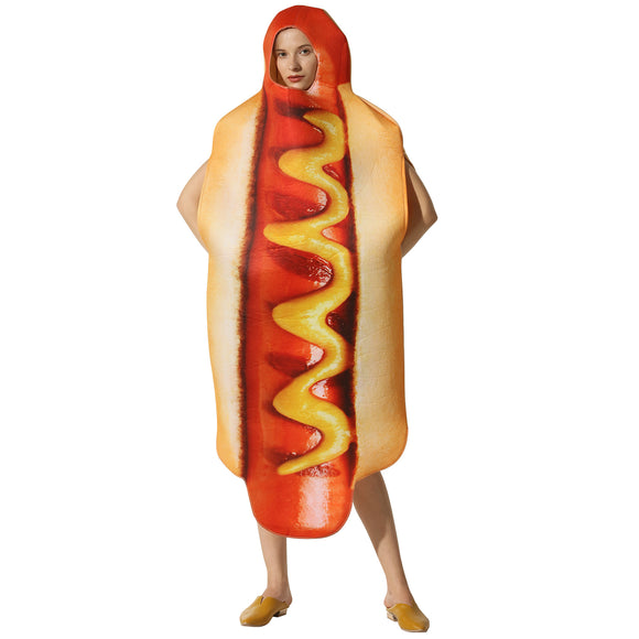 Adult's Sponge Hot Dog Costume Halloween