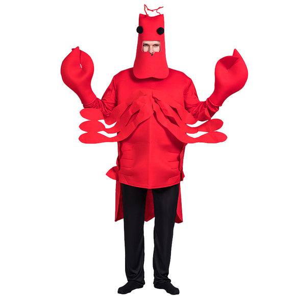 Men's Lobster Costume for Halloween Fancy Dress
