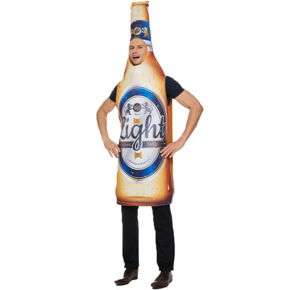 Men's Ice Beer Bottle Costume Halloween Funny