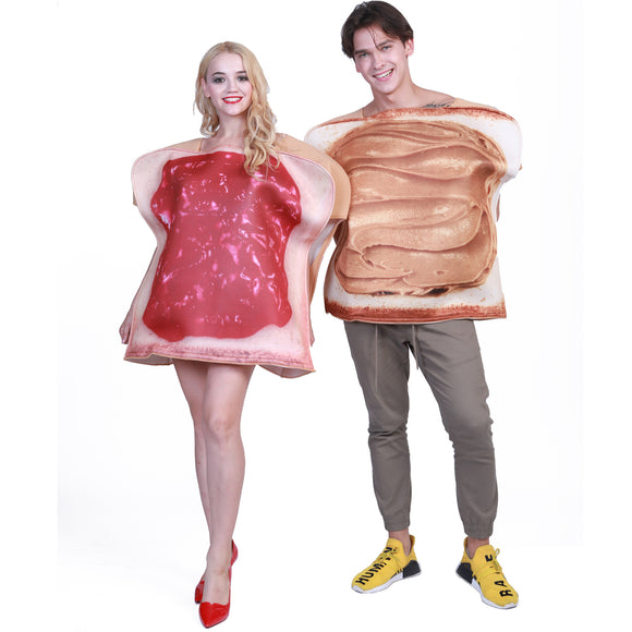 Couples Peanut Butter and Jelly Costume Adult